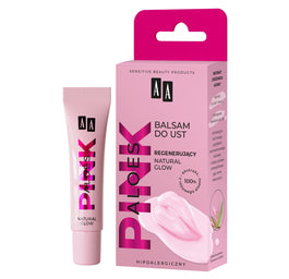 AA Aloes Pink regenerujący balsam do ust Natural Glow 10g