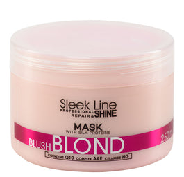 Stapiz Sleek Line Blush Blond Mask maska do włosów blond z jedwabiem 250ml