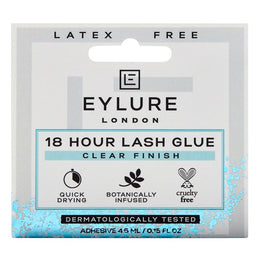 Eylure 18 Hour Lash Glue bezbarwny klej do rzęs bez lateksu Clear Finish 4.5ml