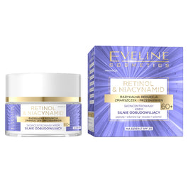 Eveline Cosmetics Retinol&Niacynamid skoncentrowany krem silnie odbudowujący na dzień 60+ 50ml