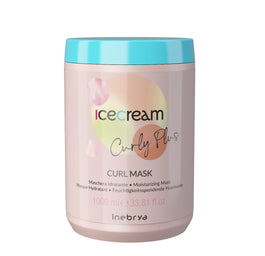 Inebrya Ice Cream Curly Plus nawilżająca maska do włosów kręconych i falowanych 1000ml