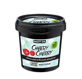 BEAUTY JAR Cherry Cherry peeling do ciała z olejkiem z pestek wiśni i olejkiem ze słodkich migdałów 200g