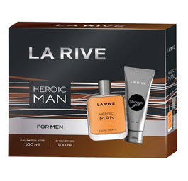 La Rive Heroic Man zestaw woda toaletowa spray 100ml + żel pod prysznic 100ml