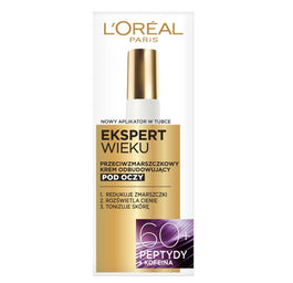 L'Oreal Paris Ekspert Wieku 60+ przeciwzmarszczkowy krem odbudowujący pod oczy 15ml