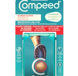 Compeed Plastry sportowe na pęcherze na podeszwie 5szt.