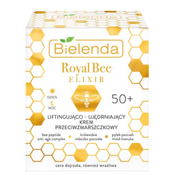 Bielenda Royal Bee Elixir 50+ liftingująco-ujędrniający krem przeciwzmarszczkowy na dzień i noc 50ml