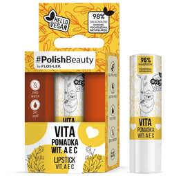 Floslek Vege Lip Care Vita wegańska pomadka do ust Witaminy A E C 4.1g