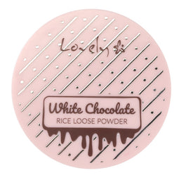 Lovely White Chocolate Loose Powder utrwalający puder ryżowy do twarzy dla każdego typu cery 8g