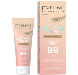 Eveline Cosmetics My Beauty Elixir pielęgnujący krem BB all in one 02 Peach Cover Dark 30ml