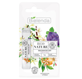 Bielenda Eco Nature balsam do ust regenerujący Mleczko waniliowe & Figa & Kwiat pomarańczy 10g