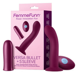 FemmeFunn Versa Bullet With S Sleeve wibrator z nakładką Dark Fuchsia