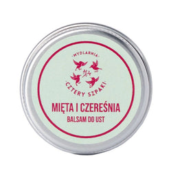 Mydlarnia Cztery Szpaki Balsam do ust Mięta i Czereśnia 15ml