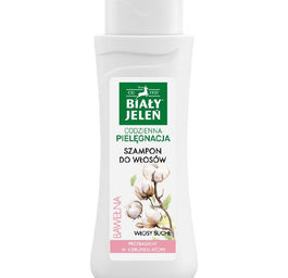 Biały Jeleń Szampon do włosów suchych z czystą bawełną 300ml