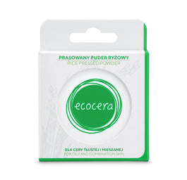 Ecocera Rice Pressed Powder prasowany puder ryżowy dla cery tłustej i mieszanej 10g