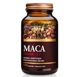Doctor Life Maca ekstrakt 15:1 suplement diety 100 kapsułek