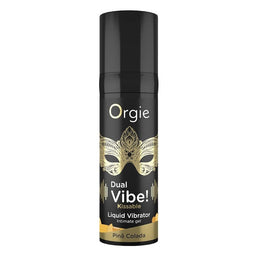 Orgie Dual Vibe! Kissable Liquid Vibrator wibrujący żel intymny Pina Colada 15ml