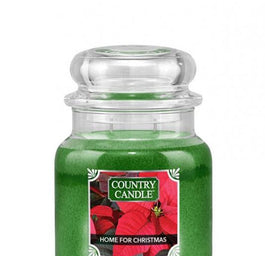 Country Candle Średnia świeca zapachowa z dwoma knotami Home For Christmas 453g