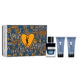 Yves Saint Laurent Y Pour Homme zestaw woda perfumowana spray 60ml + balsam po goleniu 50ml + żel pod prysznic 50ml