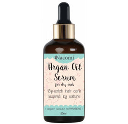 Nacomi Argan Oil Serum serum do końcówek z olejem arganowym z pipetą 50ml
