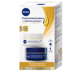 Nivea Zestaw Przeciwzmarszczkowy+Rewitalizujący krem na dzień 55+ 50ml + krem na noc 55+ 50ml
