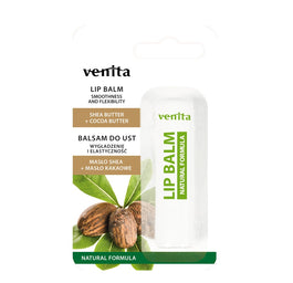 Venita Naturalny balsam do ust Masło Shea + Masło Kakaowe 4g