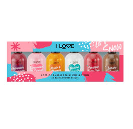 I Love Lots Of Bubbles Mini Collection zestaw kremów pod prysznic i do kąpieli 6x100ml