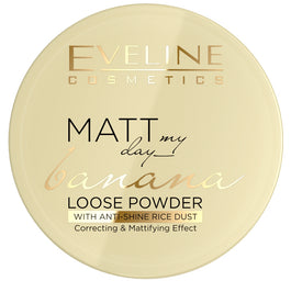 Eveline Cosmetics Matt My Day Banana Loose Powder korygująco-matujący sypki puder do twarzy 6g
