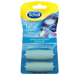 Scholl Velvet Smooth Express Pedi Crystal Diamonds Exfoliating Grain wkłady do elektrycznego pilnika 2szt.