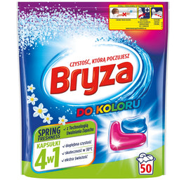 Bryza Spring Freshness 4w1 kapsułki do prania koloru 50szt