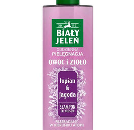 Biały Jeleń Owoc i Zioło szampon do włosów Łopian & Jagoda 400ml