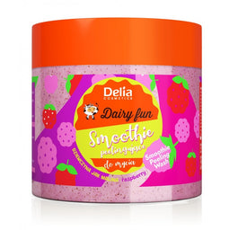 Delia Dairy Fun peelingujące smoothie do mycia ciała Dziewczyna Jak Malina 350ml