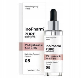 InoPharm Pure Elements 2% Hyaluronic Acid + B5 serum do twarzy z kwasem hialuronowym i witaminą B5 30ml