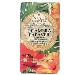 Nesti Dante De Ambra Papaver Sapone naturalne mydło toaletowe Czerwony Mak 250g