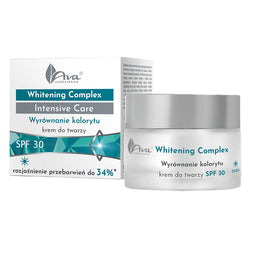 Ava Laboratorium Whitening Complex Intensive Care wyrównujący koloryt krem do twarzy na dzień SPF30 50ml
