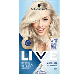 Schwarzkopf Live Intense Bleach rozjaśniacz do włosów 00A Absolute Platinum