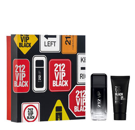 Carolina Herrera 212 VIP Black Men zestaw woda perfumowana spray 100ml + żel pod prysznic 100ml