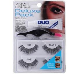 Ardell Deluxe Pack zestaw sztucznych rzęs 2 pary 105 Black