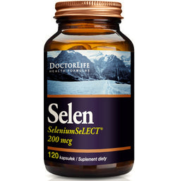 Doctor Life Selen 200mcg suplement diety 120 kapsułek