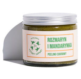 Mydlarnia Cztery Szpaki Peeling cukrowy do ciała Rozmaryn i Mandarynka 250ml