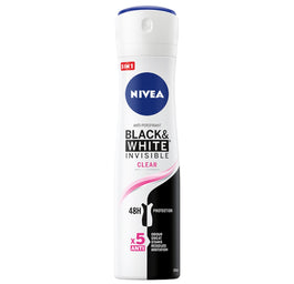 Nivea Black&White Invisible Clear antyperspirant spray 150ml