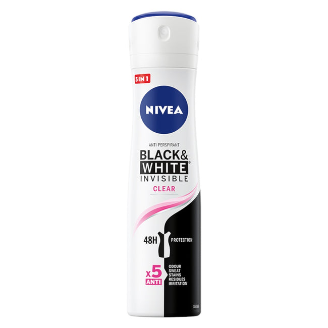 Nivea Black&White Invisible Clear antyperspirant spray 150ml