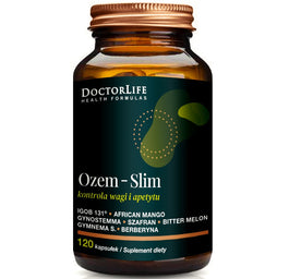 Doctor Life Ozem-Slim suplement diety wspomagający kontrolę wagi i apetytu 120 kapsułek