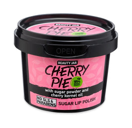 BEAUTY JAR Cherry Pie zmiękczający peeling cukrowy do ust z olejem z pestek wiśni 120g