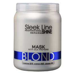 Stapiz Sleek Line Blond Mask maska z jedwabiem do włosów blond zapewniająca platynowy odcień 1000ml