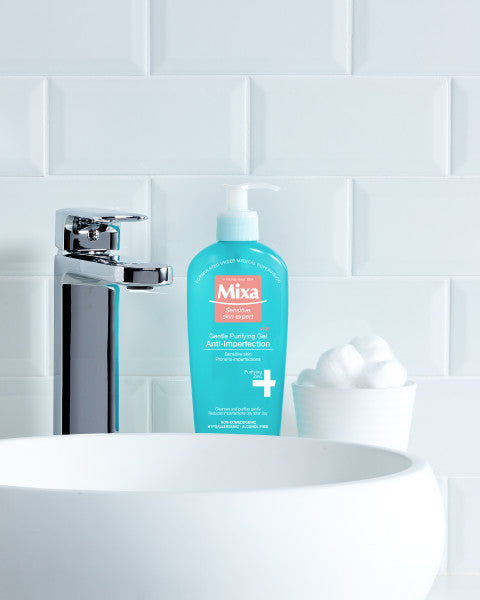 MIXA Oczyszczający żel myjący bez mydła przeciw niedoskonałościom 200ml