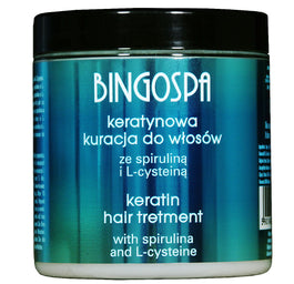 BingoSpa Keratynowa kuracja do włosów ze spiruliną i L-cysteiną 250g