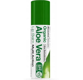 Dr.Organic Aloe Vera Lip Balm SPF15 nawilżająco-łagodzący balsam do suchych ust 5.7ml