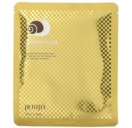 Petitfee Gold & Snail Hydrogel Mask Pack rozświetlająco-ujędrniająca hydrożelowa maska w płachcie ze złotem i śluzem ślimaka 30g