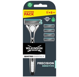 Wilkinson Quattro Essential 4 Precision Sensitive maszynka do golenia + 5 wkładów