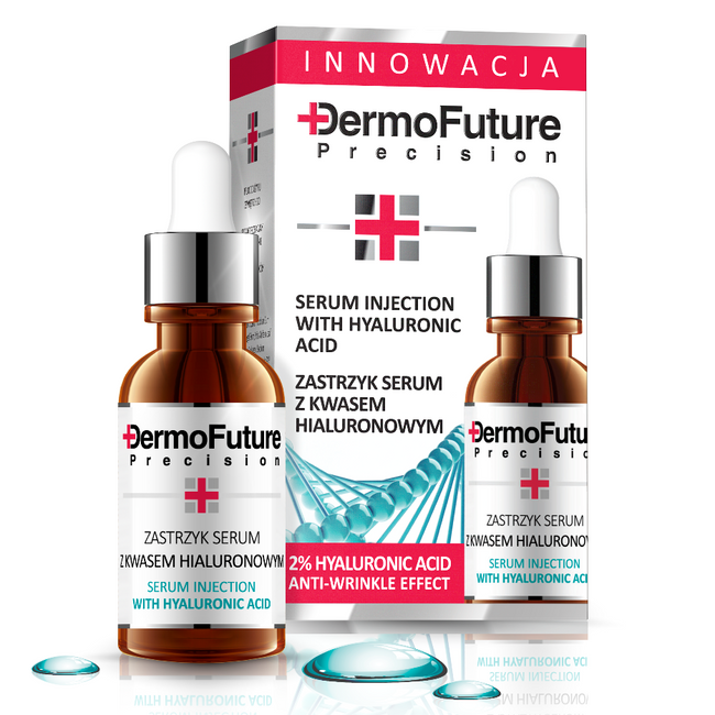 Dermofuture Serum Injection With Hyaluronic Acid kuracja do twarzy z kwasem hialuronowym 20ml